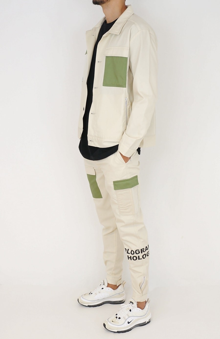 nicce beige tracksuit