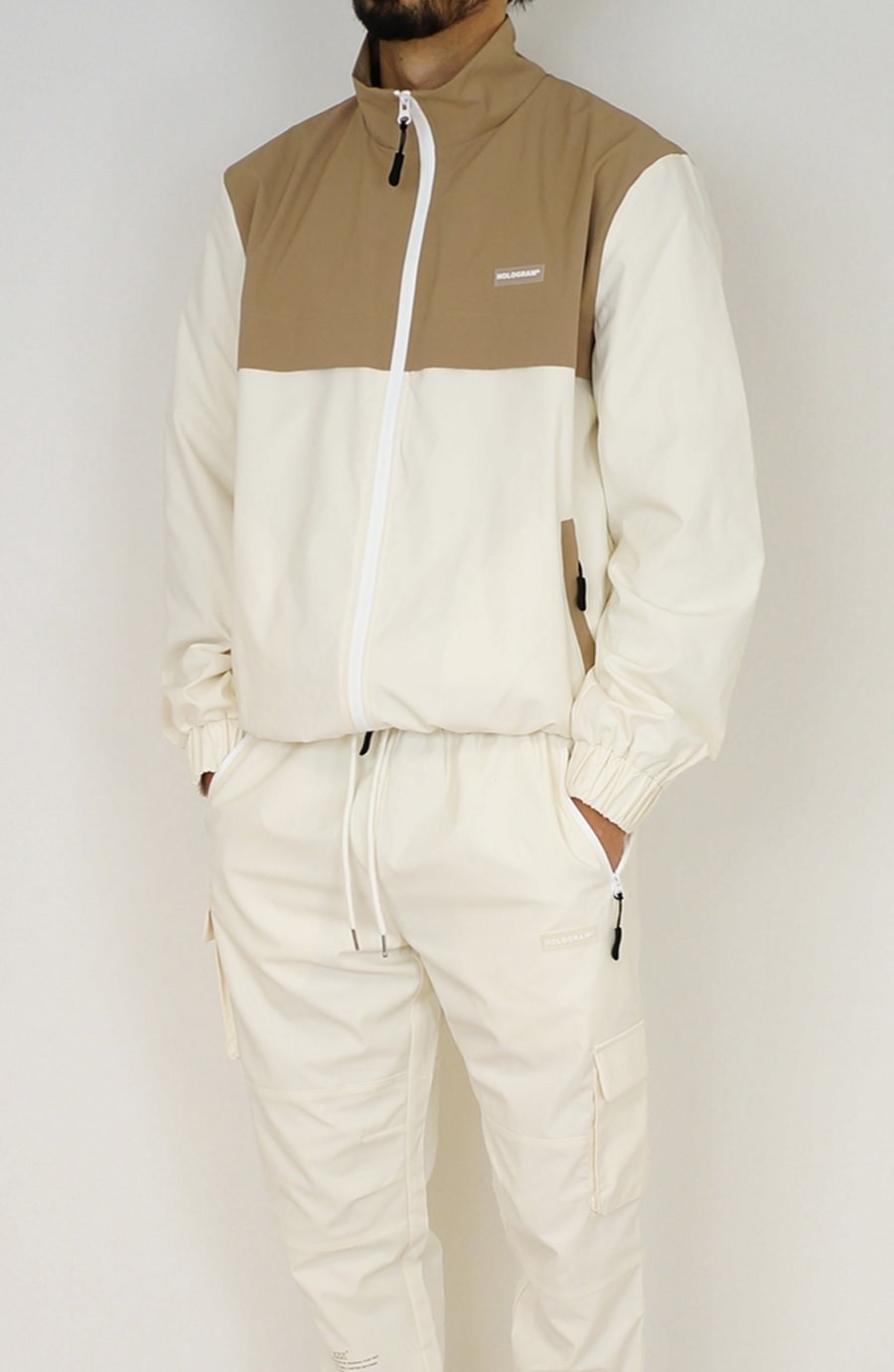 mens beige tracksuit bottoms