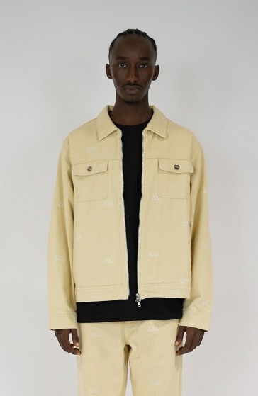 Veste streetwear Denim beige