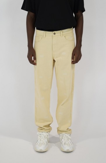 Pantalon streetwear Denim beige