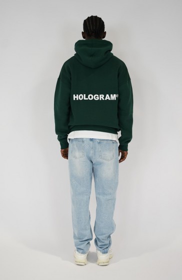 Hoodie streetwear Relief green