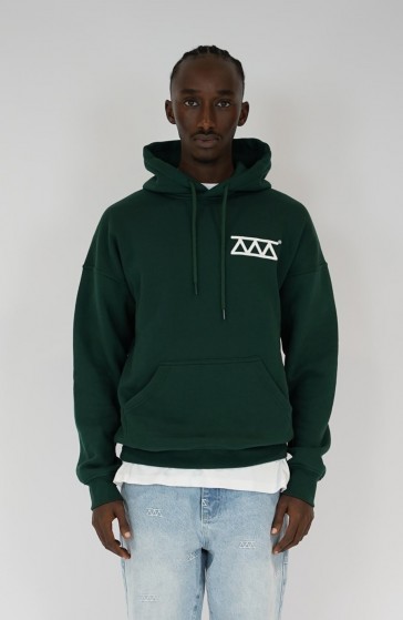 Hoodie streetwear Relief green