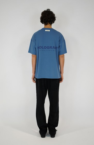 T-shirt streetwear Monochrome 03 blue