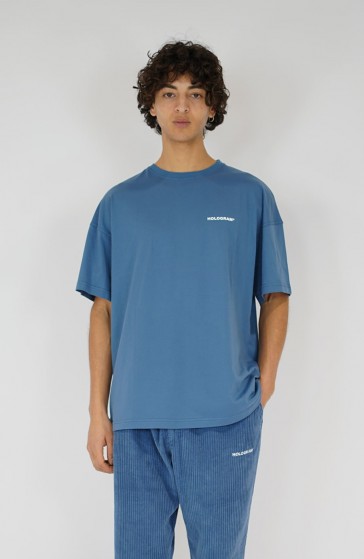 T-shirt streetwear Monochrome 03 blue