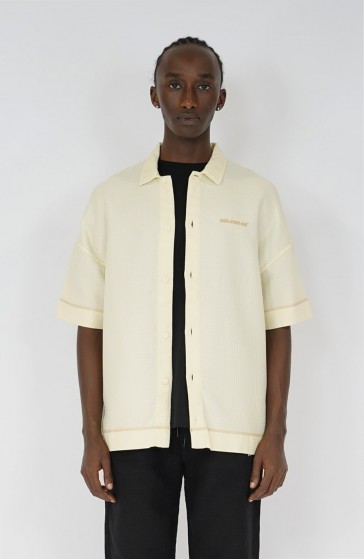 Chemise streetwear Waffle beige