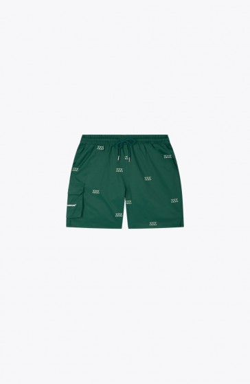 Short streetwear All over green
