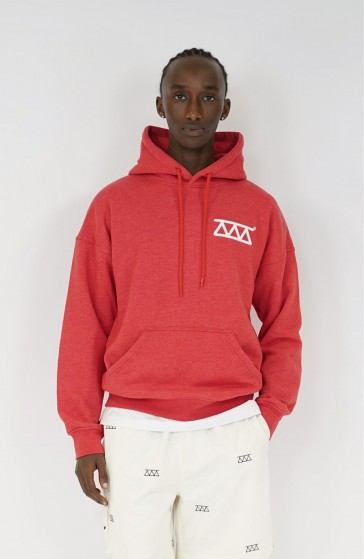 Hoodie streetwear Relief red