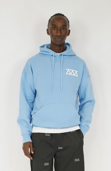 Hoodie streetwear Relief blue