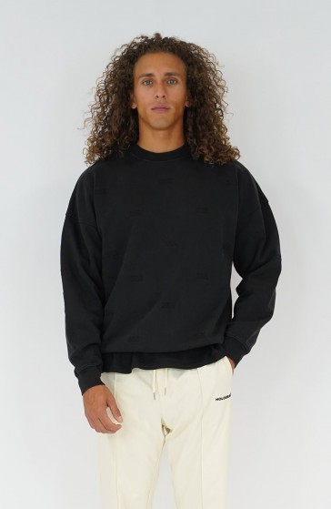 Crewneck streetwear All over black