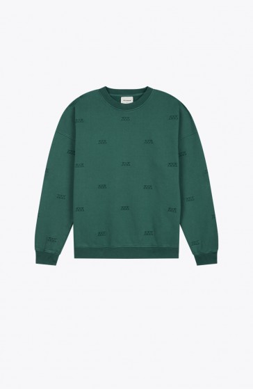 Crewneck streetwear All over green