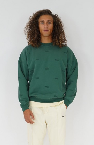 Crewneck streetwear All over green