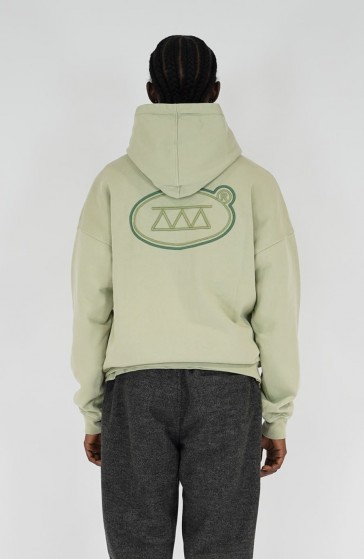 Hoodie streetwear Ring olive