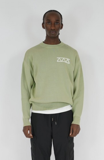 Knit streetwear Relief olive