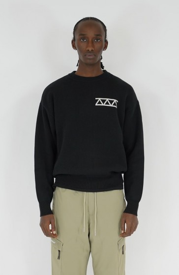 Knit streetwear Relief black