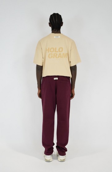 Pantalon streetwear Monochrome 04 burgundy