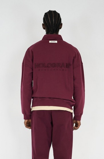 Sweat streetwear Monochrome 04 burgundy