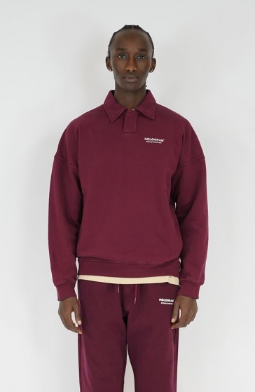 Sweat streetwear Monochrome 04 burgundy